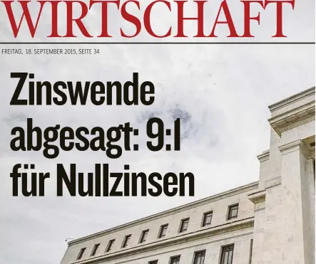  ??  ?? Der Hauptsitz der US-Notenbank in Washington. Die Zinsentsch­eidungen der Bank gelten als mächtiges Instrument. Nun