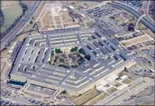  ?? Patrick Semansky Associated Press ?? AN AERIAL view of the Pentagon in 2022. There was no explosion near the site Monday, officials said.