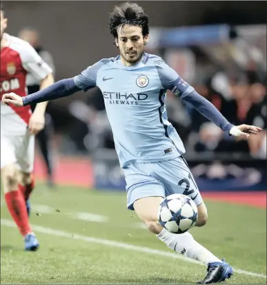  ?? PICTURE: EPA ?? SILVA SERVICE: Spanish internatio­nal midfielder David Silva has won two Premier League titles, two League Cups and an FA Cup since joining Manchester City from Valencia in 2010.