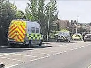  ?? Pic: Timothy Playfair ?? Police patrol cars and vans spent hours at a bungalow in New Dover Road