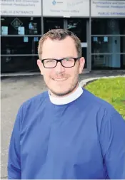  ??  ?? Campaign Reverend Gary Noonan, a former Paisley police inspector, is now a full time minister