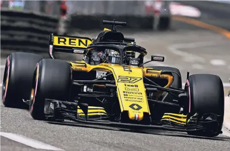  ?? FOTO: RENAULT ?? Nico Hülkenberg fuhr in Monaco ein gutes Rennen.
