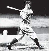  ?? AP file photo ?? Lou Gehrig played in 2,130 consecutiv­e games between June 1925 and May 1939, a record that stood until it was broken by Cal Ripken Jr. in 1995. Last season, only three players played in all 162 games.