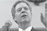  ?? CHARLIE RIEDEL, AP ?? Kansas Gov. Sam Brownback is President Trump’s pick to be ambassador- at- large for internatio­nal religious freedom.