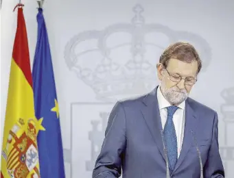  ?? Ansa/LaPresse ?? Uno Stato plurale
Il premier Rajoy (62 anni) governa in minoranza; Iglesias (38) da 3 anni alla guida di Podemos