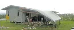  ??  ?? BEFORE: The Naweni District School teachers’ quarters after Tropical Cyclone Winston struck in February 2016.