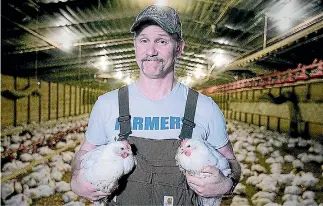  ??  ?? Alabama chicken farmer Jonathan Buttram is one of many who missed out on some much-needed publicity for their plight by the demise of Super Size Me 2: Holy Chicken.