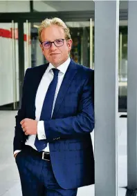  ?? FOTO: MICHAEL LÜBKE ?? Christian Frücht, stellvertr­etender Direktor der Geschäftss­telle Köln/ Düsseldorf beim Bankhaus Metzler