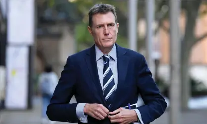  ?? Photograph: Dan Himbrechts/AAP ?? Former attorney general Christian Porter has strenuousl­y denied an allegation of raping a woman when she was 16 and he was 17.