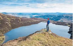  ??  ?? The stunning view at Loch Brandy in Glen Clova, one of the Angus Glens.