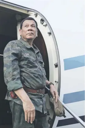  ??  ?? Rodrigo Duterte, Presidente de Filipinas.