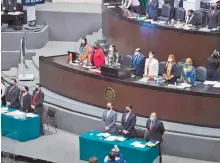  ?? CORTESÍA: CÁMARA DE DIPUTADOS ?? Sesión de desafuero de los diputados en la Cámara baja