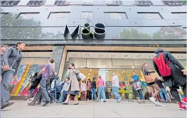  ?? Picture: GETTY ?? TROUBLED: Marks & Spencer is to close 100 of its stores as profits plummet