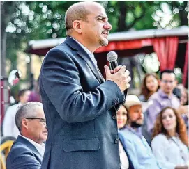  ?? ESPECIAL ?? El alcalde electo de Guadalajar­a anunció la cancelació­n del esquema