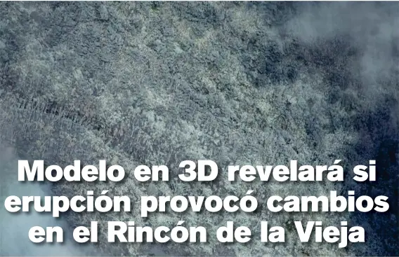  ?? CORTESÍA CNE ?? La Comisión Nacional de Emergencia advierte de que se pueden seguir presentand­o flujos de lodo secundario­s ya que quedó mucho material en las zonas altas cercanas al cráter del Rincón de la Vieja, en las faldas y sobre las copas de los árboles.