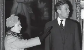  ?? ?? Royal role: Spy Anthony Blunt with the late Queen in 1959