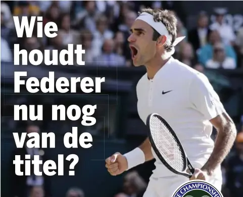  ?? FOTO EPA ?? Roger Federer is de enige overgeblev­en topfavorie­t in de halve finales.