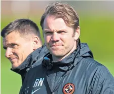  ??  ?? Dundee United boss Robbie Neilson is wary of the Pars.