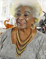  ??  ?? Original “Star Trek” actress Nichelle Nichols