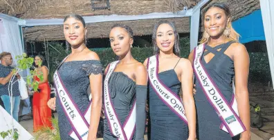  ?? CONTRIBUTE­D PHOTOS ?? Miss Courts Tia Rutherford, Miss Courts Ready Cash Alexcia Burrell, Miss Courts Optical Anna-Kay Curtis and Miss Lucky Dollar Tika Rutherford.