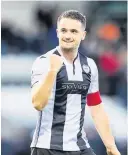  ??  ?? Back to business Stephen McGinn was in superb form on his return
