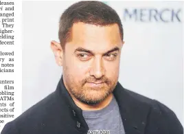  ??  ?? Aamir Khan