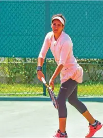  ??  ?? DEJECTED: Fatma Al Nabhani described her experience­s at the French tournament as the worst moment of her career.