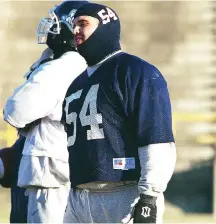  ?? LARRY WONG ?? O’Day, shown during 1997 Grey Cup Week in Edmonton, played with the Toronto Argonauts for two seasons.