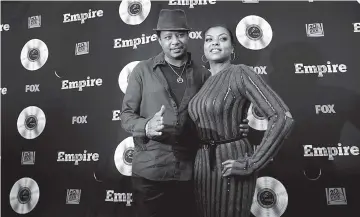  ??  ?? Cast members Terrence Howard and Taraji P. Henson pose at a special event for the television series ‘Empire’ in Los Angeles, US, on May 20, 2016. ‘Empire’ has a cast made up primarily of people of colour. — Reuters file photo