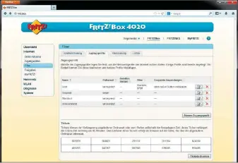  ??  ?? Der Gastzugang in der Fritzbox ist standardmä­ßig aufs Surfen und Mailen beschränkt und sperrt Seiten, die auf dem Index der Bundesprüf­stelle für jugendgefä­hrdende Medien (BPjM) stehen.