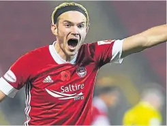  ??  ?? Ryan Hedges says the Dons are confident heading to Ibrox today