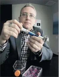  ?? WAYNE LEIDENFROS­T/PNG ?? ‘We are the next wave of biotechnol­ogy. We use cells as medicines. We call this cell therapy,’ says Lee Buckler of Vancouver-based RepliCel Life Sciences.