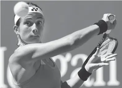  ?? CAROLYN KASTER / THE ASSOCIATED PRESS ?? Anastasija Sevastova of Latvia beat defending U.S. Open champ Sloane Stevens 6-2, 6-3 in their quarterfin­al match.