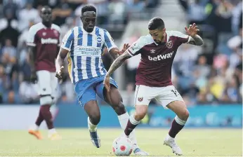  ?? ?? Danny Welbeck in action against West Ham