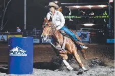  ?? Action from last year’s Elite Rodeo. Picture: FIONA HARDING ??