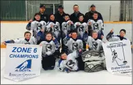  ?? SUBMITTED PHOTO ?? The Redcliff Grizzlies pose with their zone and legue banners.