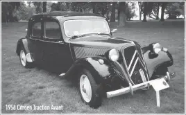  ??  ?? 1956 Citroen Traction Avant