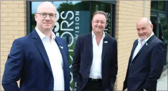  ??  ?? John Nelligan and Business Doctors founders Matthew Levington and Rod Davies.