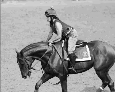  ?? COADY PHOTOGRAPH­Y ?? Kentucky Derby entrant Necker Island was claimed for $100,000 in June at Churchill Downs.