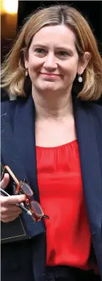  ??  ?? ‘Unthinkabl­e’: Amber Rudd