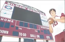  ?? Graham Thomas/Herald-Leader ?? Siloam Springs senior quarterbac­k Luke Lampton ran for 210 yards and three touchdowns as the Panthers earned their first win of the season last week 24-21 against Sheridan. Siloam Springs plays at Benton on Friday.