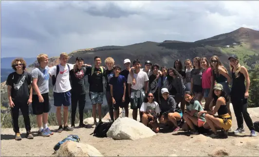  ?? Photo courtesy Wes Hinson ?? The Golden Valley boys and girls cross-country teams spent a week training and getting their bodies ready for the upcoming season at Mammoth Mountain.