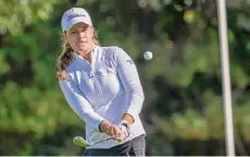  ?? Jim Franco/times Union archive ?? Albany Academy for Girls senior Kennedy Swedick went 10 under in an 11-hole stretch at sectionals.