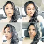  ??  ?? ‘I LIKE MY FACE’: Starlet Minnie Dlamini