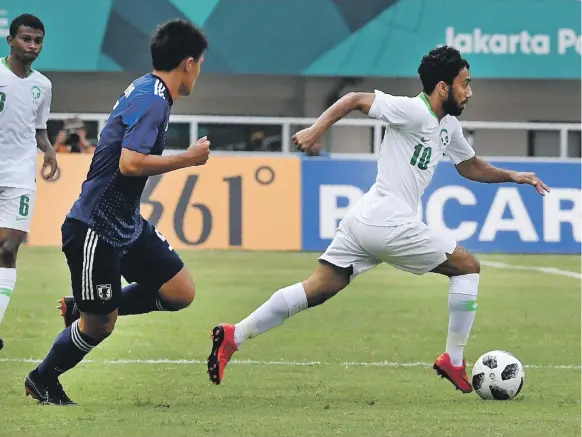  ?? AFP ?? The good form of Saudi Arabia’s Ayman Al Khulaif at the Asian Games in Jakarta last summer forced Al Ahli to defer plans to send him on loan