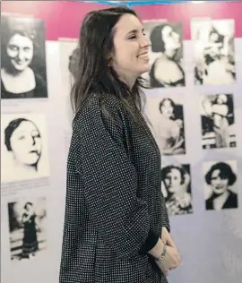  ?? JESÚS HELLÍN / EP ?? Irene Montero inauguró la exposición El voto de las mujeres