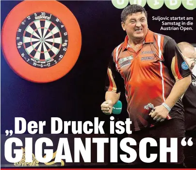  ??  ?? Suljovic startet am Samstag in die Austrian Open.