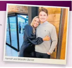  ??  ?? Hannah and Beauden Barrett