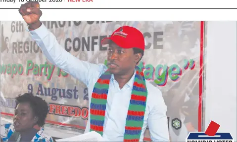  ?? Photo: File ?? Irregulari­ties… Oshikoto Swapo coordinato­r Armas Amukwiyu.