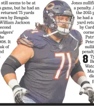  ?? FOR THE SUN- TIMES ?? Guard Josh Sitton ( ribs) might return to face the Packers, his former team.